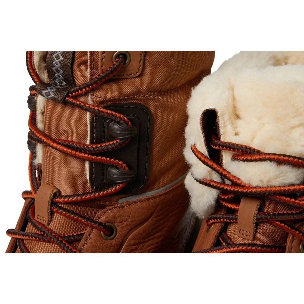 UGG Cream and Brown Shearling Boots like new!